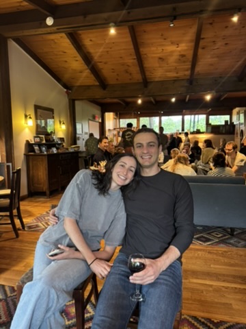 Abby and Will at a celebration